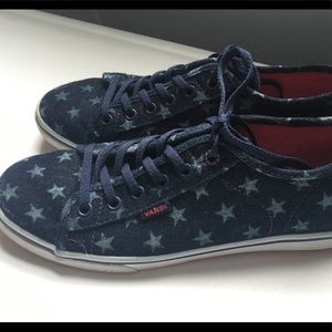 Vans women’s sneakers - size 8 - Denim Stars